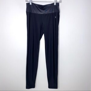 BOGO Athletica Black Leggings Snake Print Waist Band Small